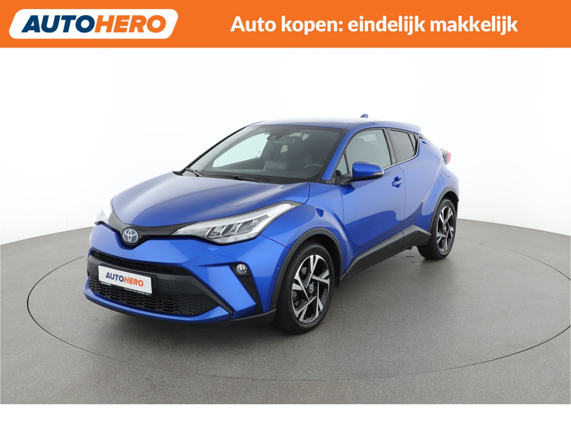 Toyota C-HR 2.0 Hybrid Dynamic | YU36008 | (bj 2022), 4 cilinders, Met garantie (alle), Blauw, Leder en Stof