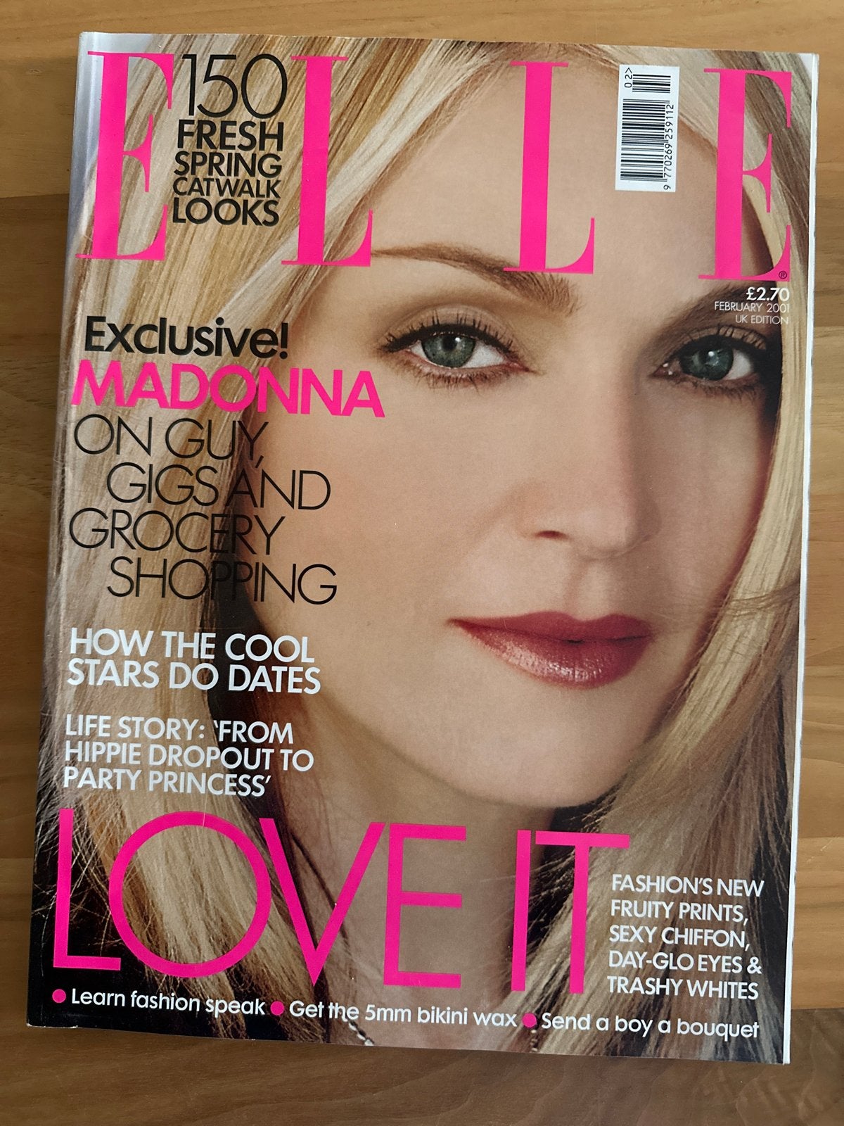 ELLE Magazine UK Februari 2001 - Madonna Cover, Verzenden, Zo goed als nieuw
