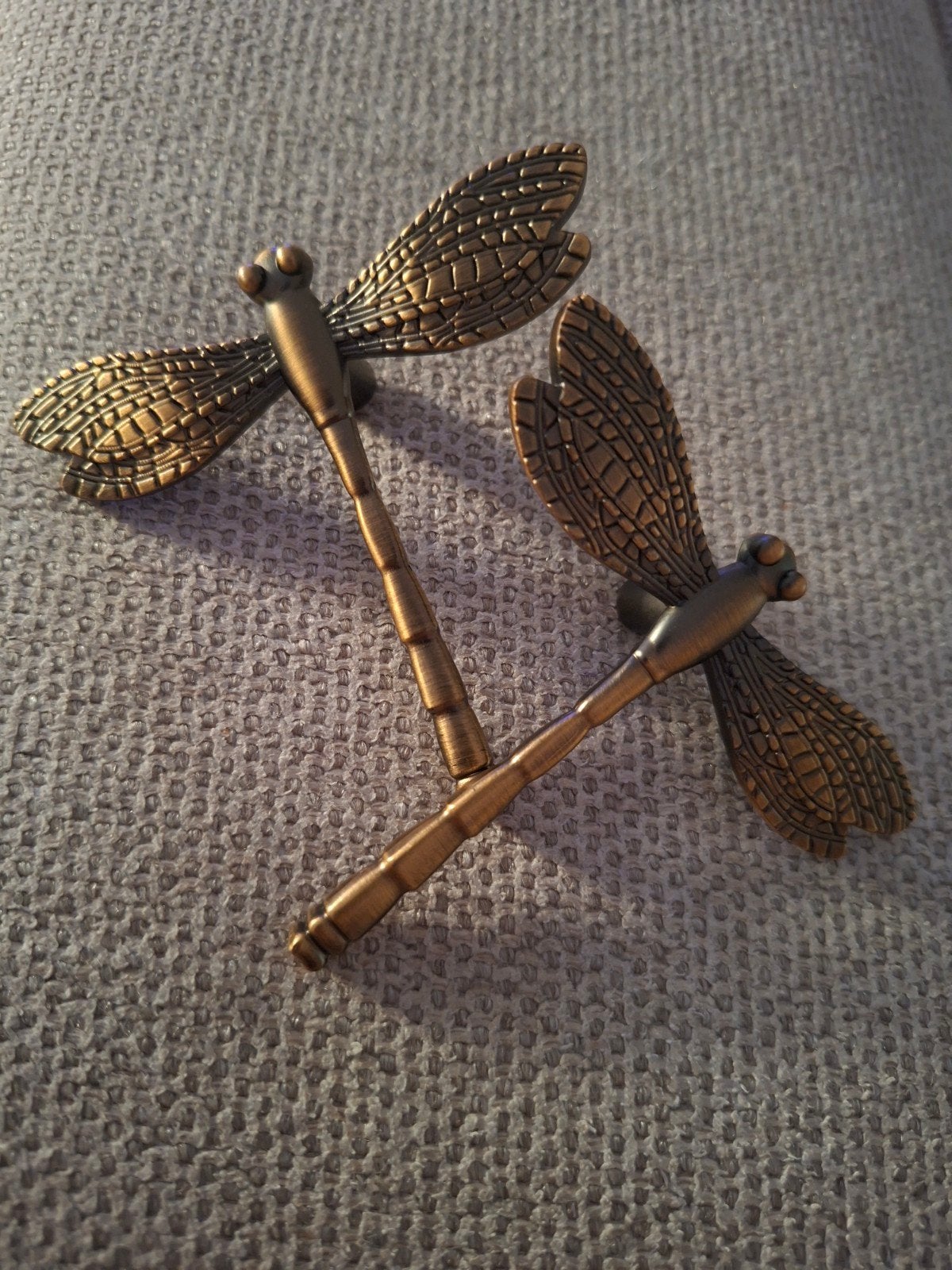 Goud/bronskleurige libelle kastknop, Ophalen of Verzenden, Nieuw