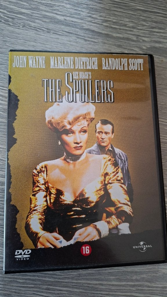 The Spoilers western dvd metJohn Wayne Marlene Dietrich, Spaans, Ophalen of Verzenden, Zo goed als nieuw, Alle leeftijden