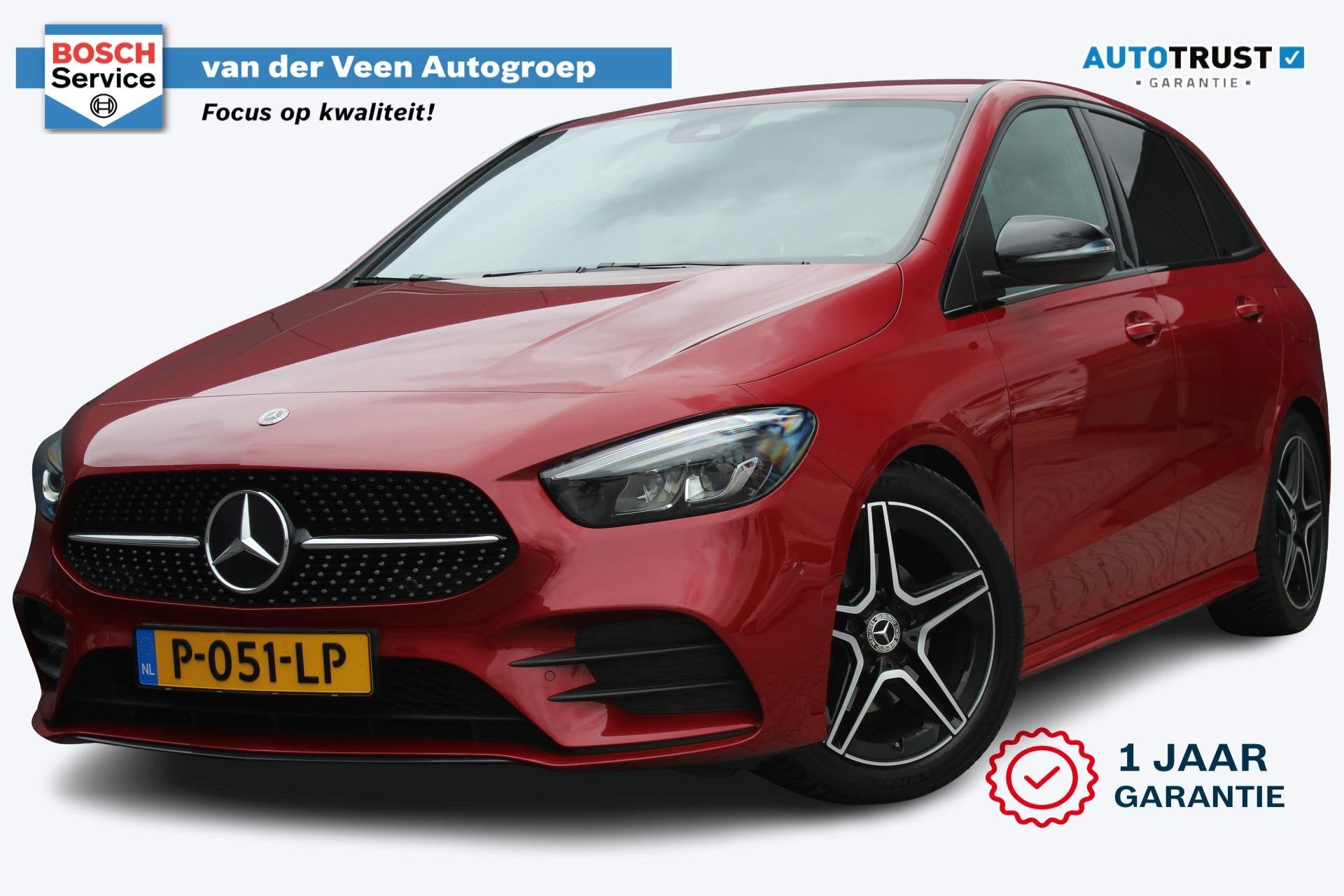 Mercedes-Benz B-klasse 200 Business Solution AMG | Incl. 12, Gebruikt, 4 cilinders, Leder en Stof, Bedrijf