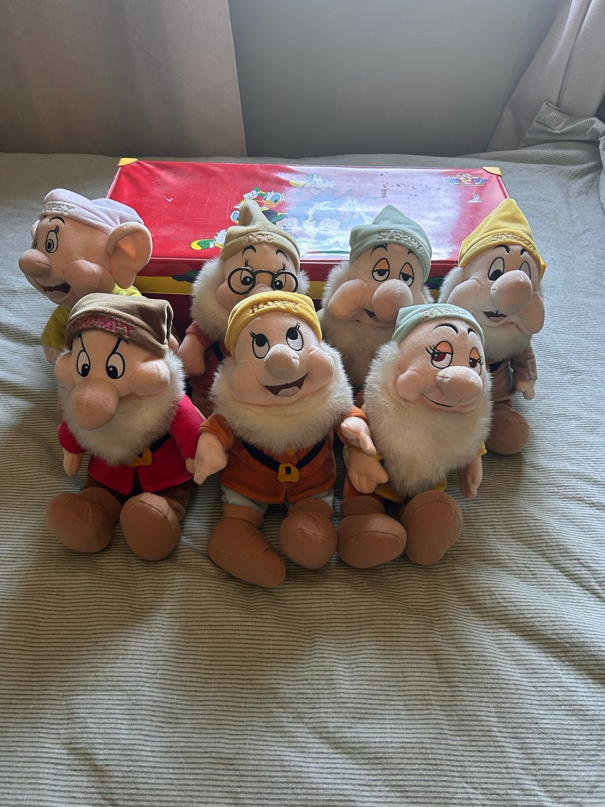 Disney Sneeuwwitje en de Zeven Dwergen Knuffels, Gebruikt, Disney, Overige typen, Ophalen of Verzenden