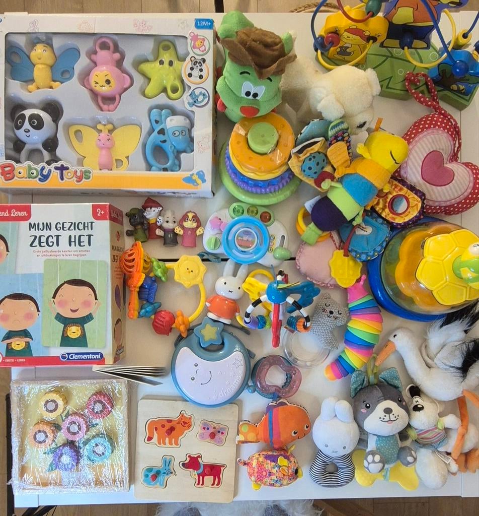 Grote speelgoedset voor baby's: voelen, kraken, geluid, Kinderen en Baby's, Speelgoed | Babyspeelgoed, Overige typen, Met geluid