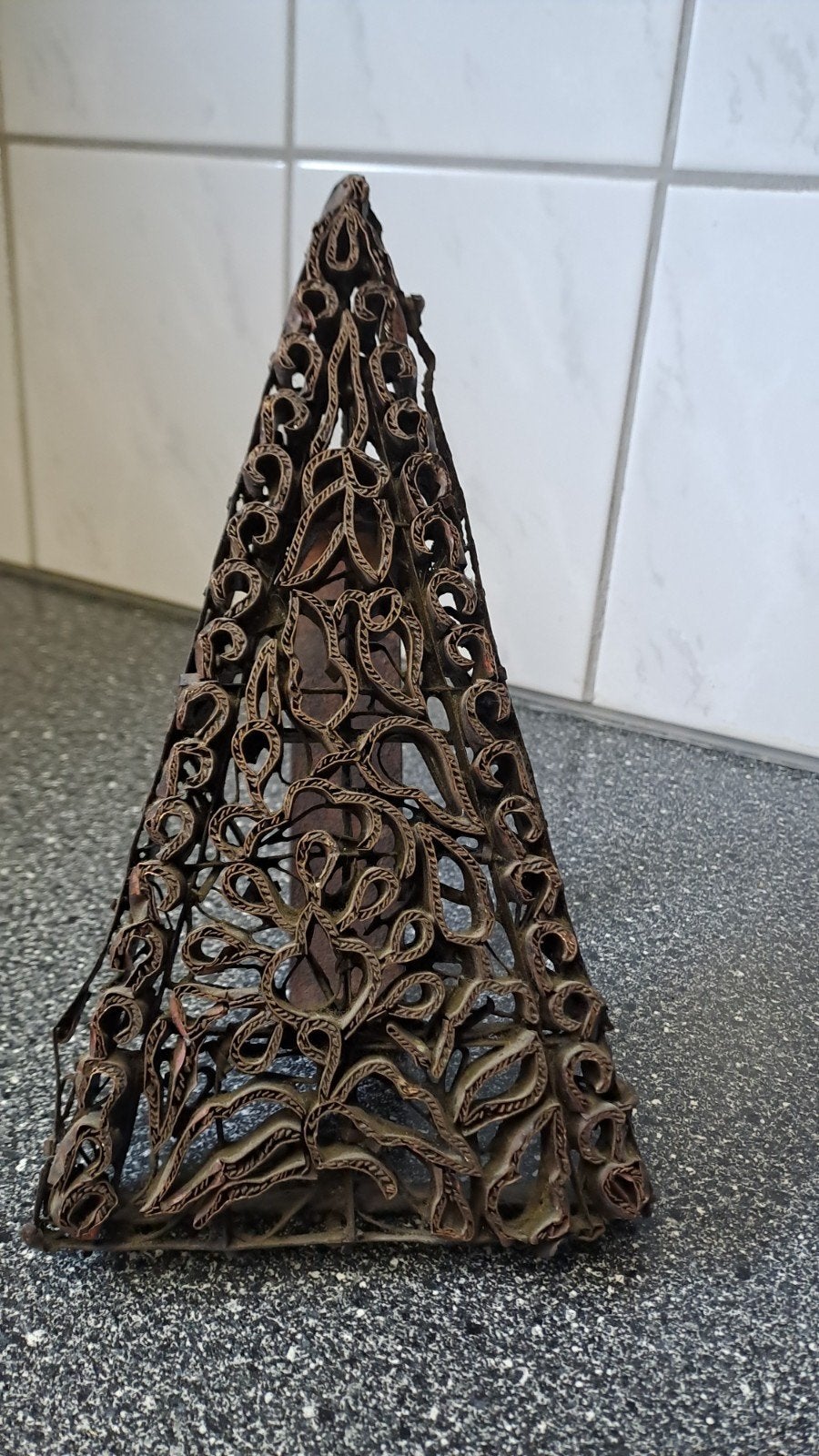 Antieke metalen batik stempel, Ophalen of Verzenden