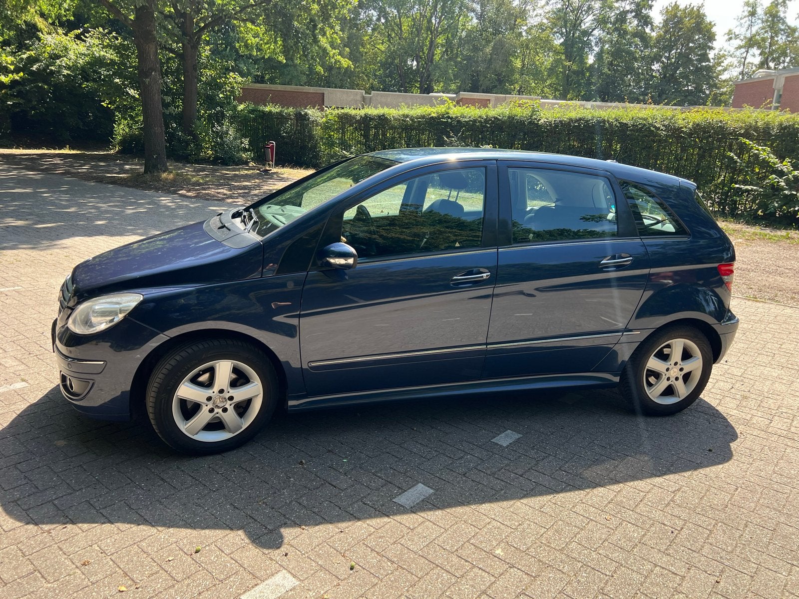Mercedes-Benz B-Klasse 2.0 B200 5DRS CVT 2008 Blauw, Auto's, Mercedes-Benz, Zwart, 4 cilinders, 1290 kg, Blauw