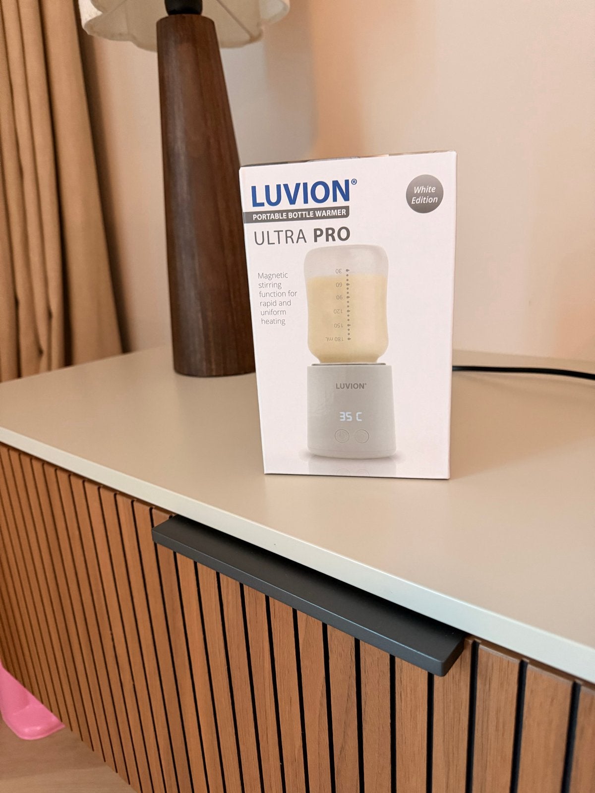 Luvion Ultra Pro Draagbare Flessenwarmer - NIEUW ONGEOPEND, Flessen- of potjesverwarmer, Luvion, Draadloos, Nieuw