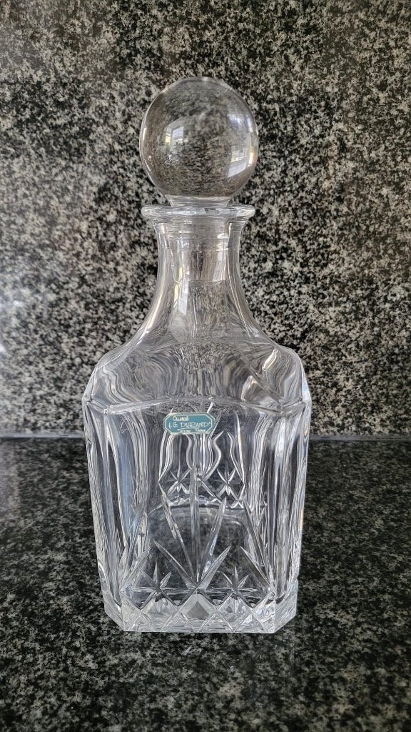 Kristallen karaf Cristal Durand (Cristal d'Arques) Hoog 25,5, Antiek en Kunst, Antiek | Glas en Kristal, Ophalen of Verzenden