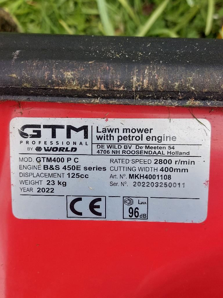grasmaaier, Ophalen, Cirkelmaaier, Gebruikt, Opvangbak