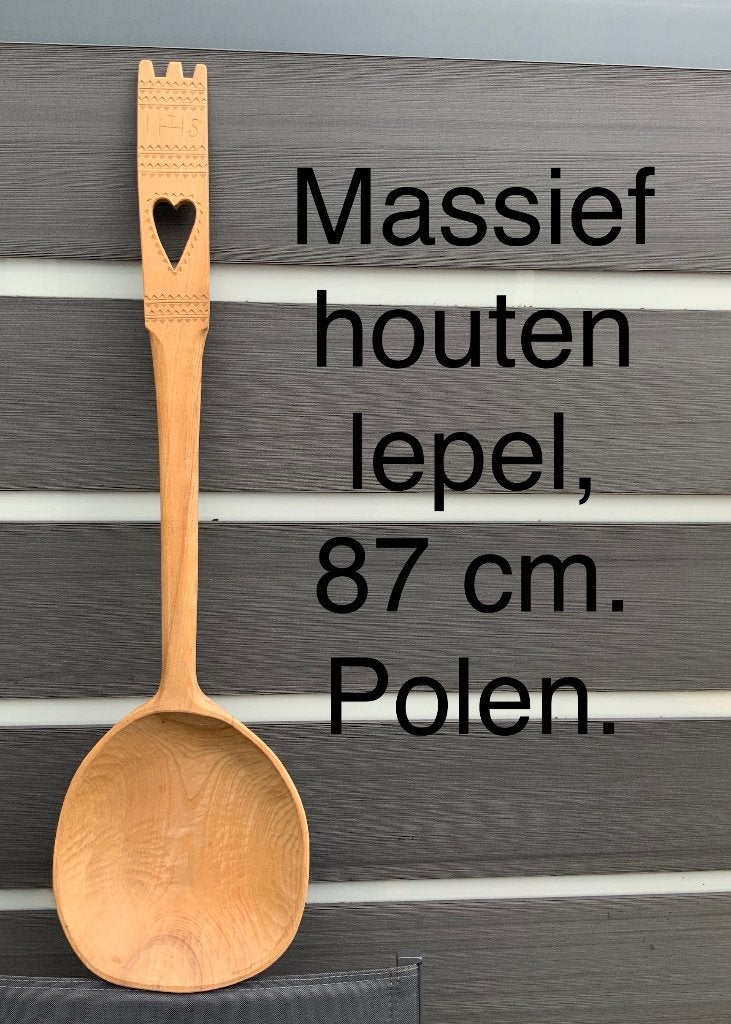 houten lepel, 87 cm massief. Polen., Ophalen of Verzenden