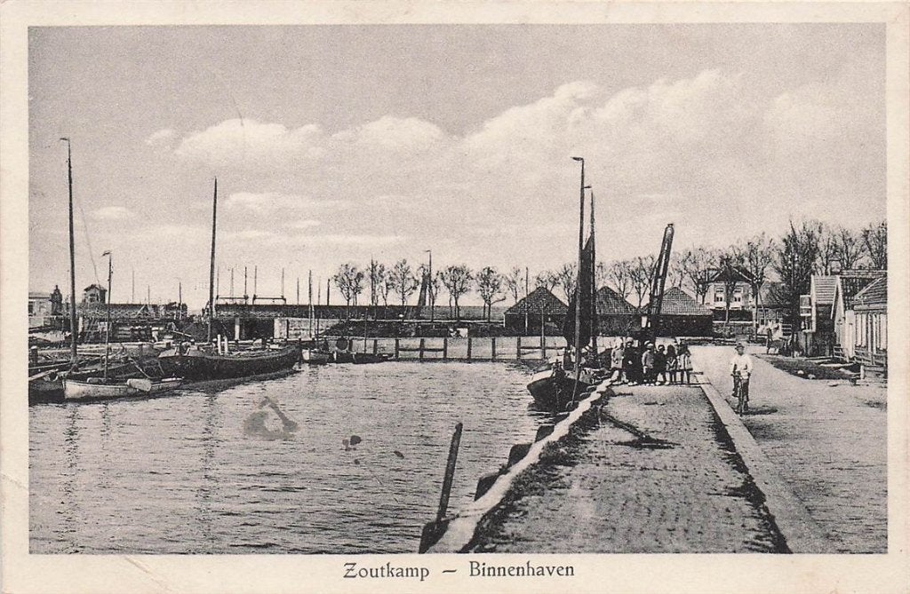 702-419-011 Zoutkamp Binnenhaven, Verzenden, Voor 1920, Groningen