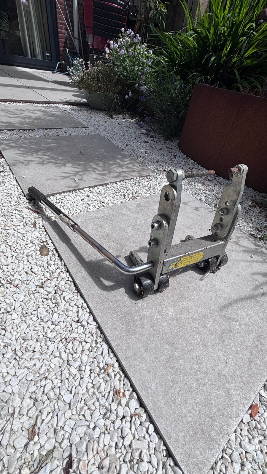 Motorhefbrug / Motorstandaard /service stand, Ophalen, Gebruikt