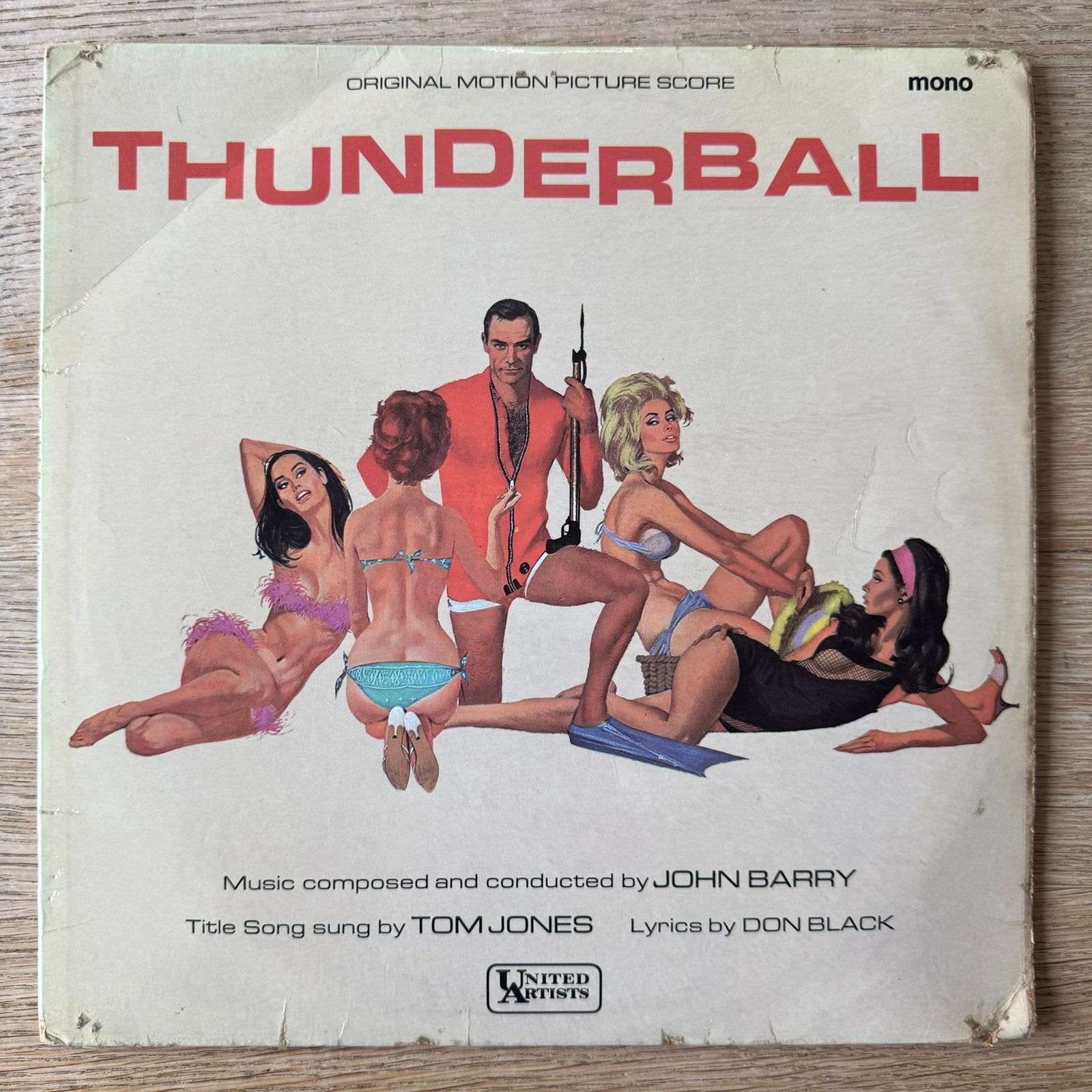 James Bond Thunderball Soundtrack LP Vinyl 1965 UK Mono, Gebruikt, Fotohoes, Ophalen of Verzenden, 12 inch
