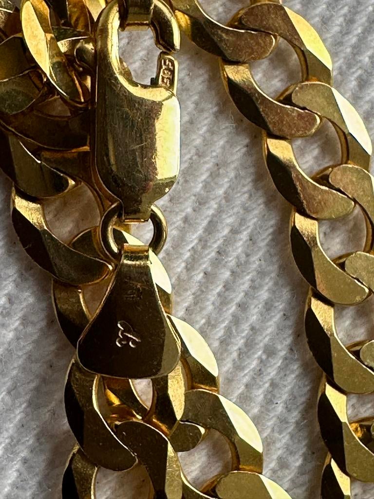 14k gouden ketting, Sieraden, Tassen en Uiterlijk, Ophalen of Verzenden, Gebruikt, Goud