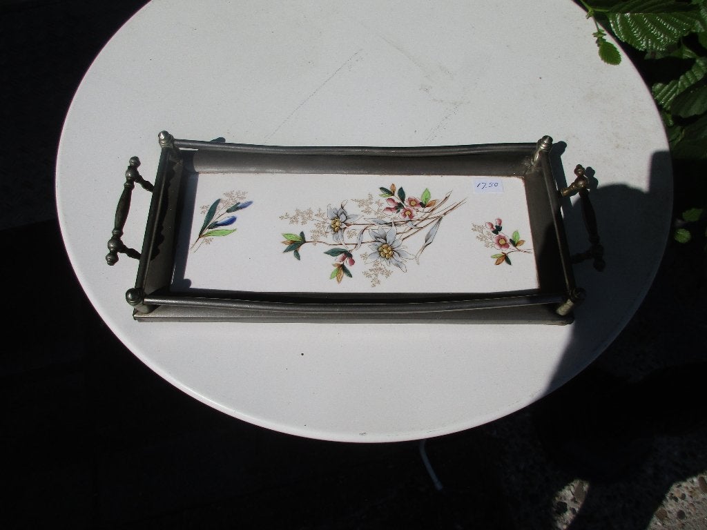 dienblad - tegeldienblad, Antiek en Kunst, Ophalen of Verzenden