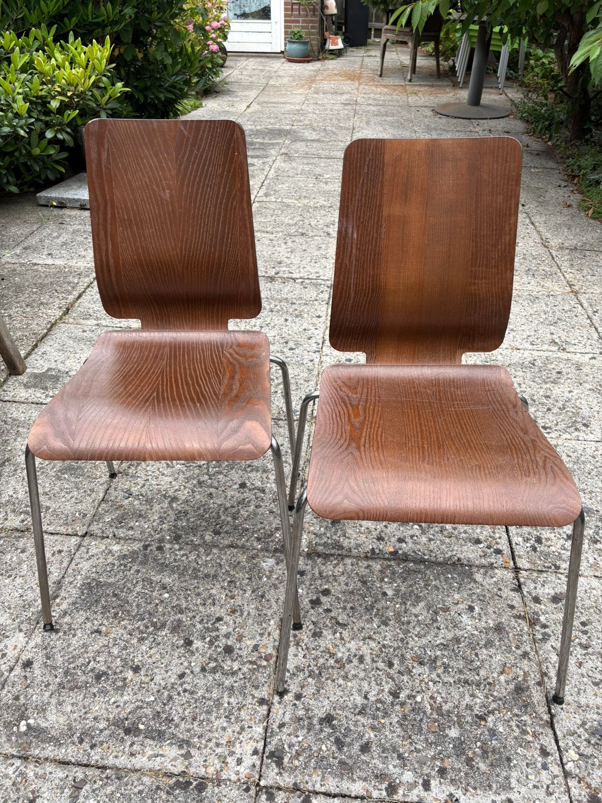Twee vintage ikea Gilbert stoelen, Ophalen, Gebruikt, Twee
