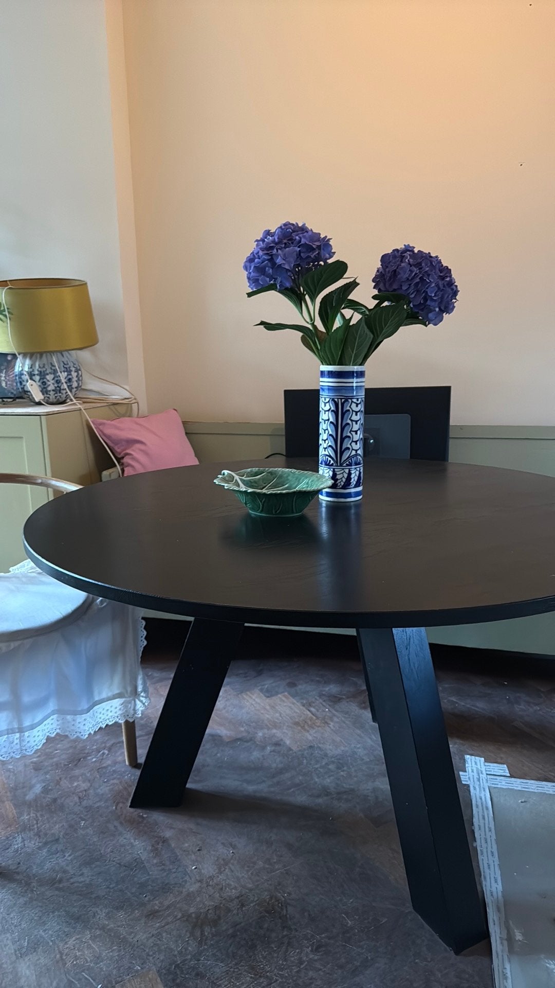 WOOOD ronde tafel, Ophalen, Gebruikt, 100 tot 150 cm, Rond