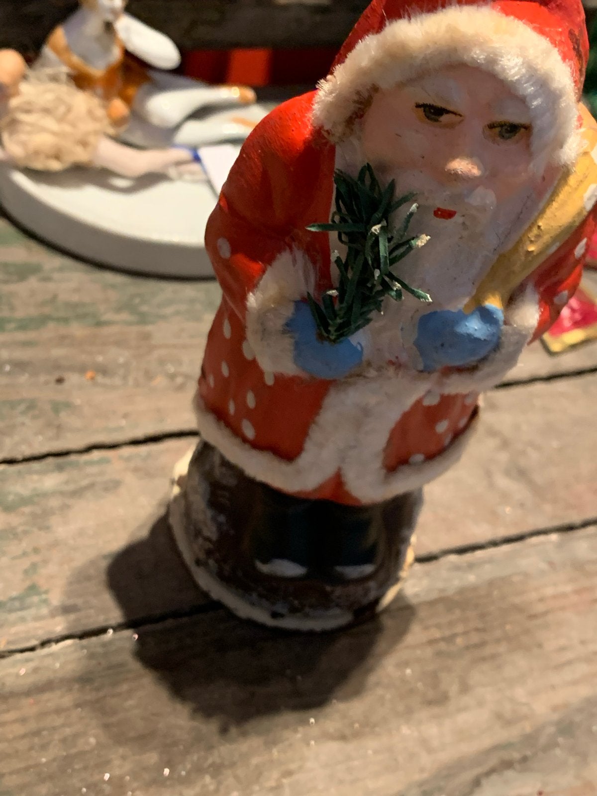 Zeer oude candy container kerstman, T, Ophalen of Verzenden, Zo goed als nieuw, N