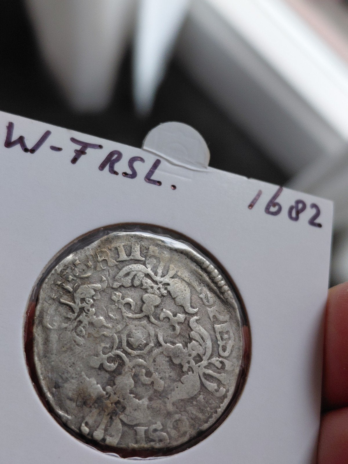 Zilveren roosschelling 1682 - West Friesland, Vóór koninkrijk, Zilver, Losse munt, Overige waardes
