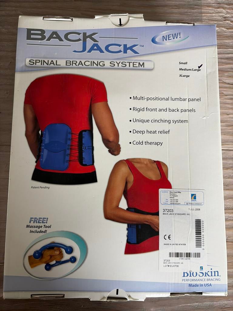 Back Jack - Spinal Bracing System, Diversen, Ophalen of Verzenden, Nieuw