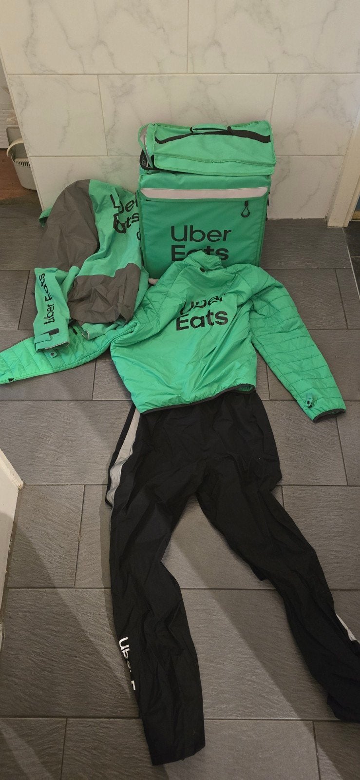 Complete Uber Eats Bezorgset nieuw maat XL, Ophalen of Verzenden, Nieuw, Uber Eats