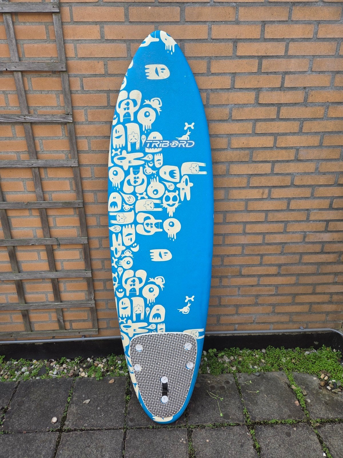 Tribord Softtop Surfboard 500 6'0" met vinnen, Watersport en Boten, Golfsurfen, Ophalen, Gebruikt, Funboard, Met vinnen