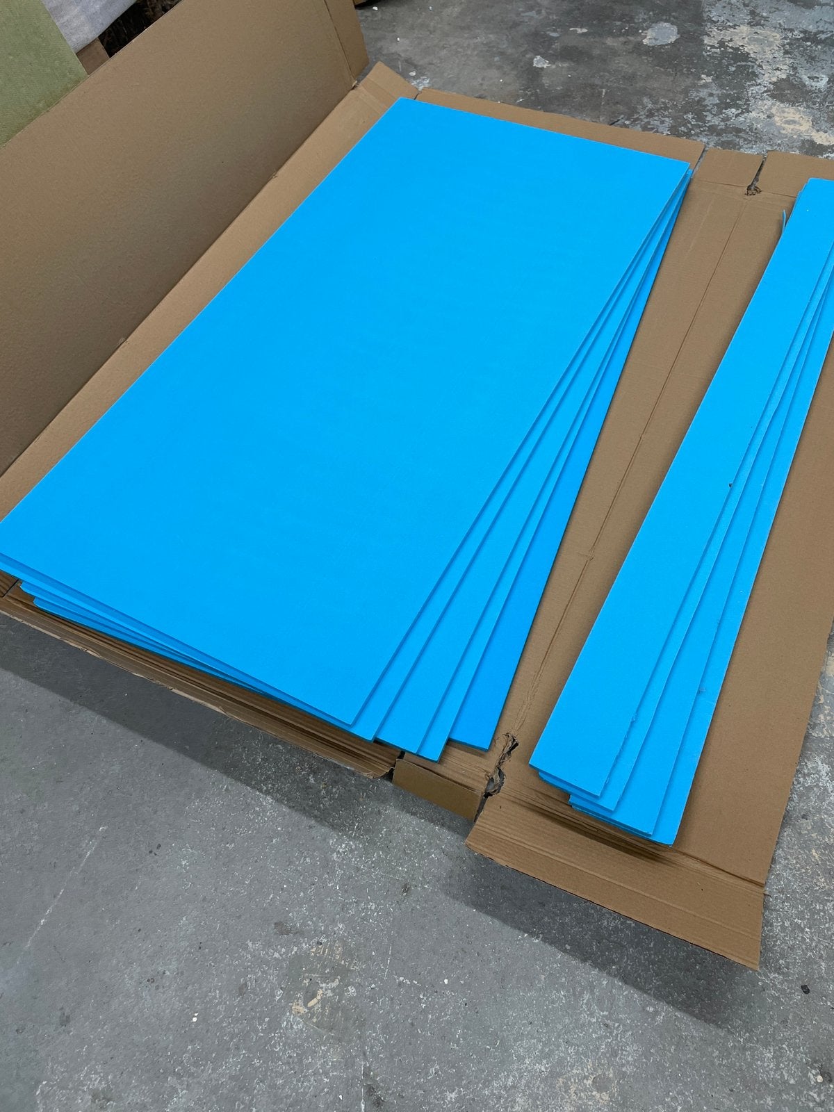 5 xps ondervloer platen 10mm dik 30 euro, Ophalen, Ondevloer, Blauw, Nieuw