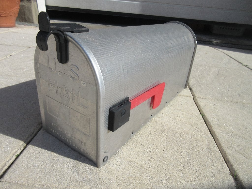 U.S. mail aluminium Amerikaanse brievenbus, Tuin en Terras, Ophalen of Verzenden, Gebruikt, Aluminium