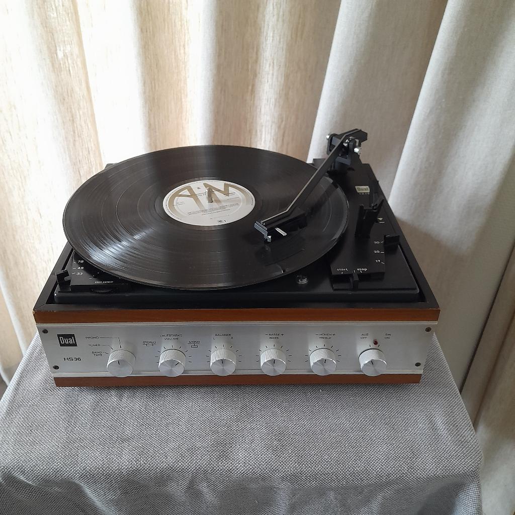 Dual platenspeler met versterker, Audio, Tv en Foto, Gebruikt, Automatisch, Ophalen of Verzenden, Platenspeler