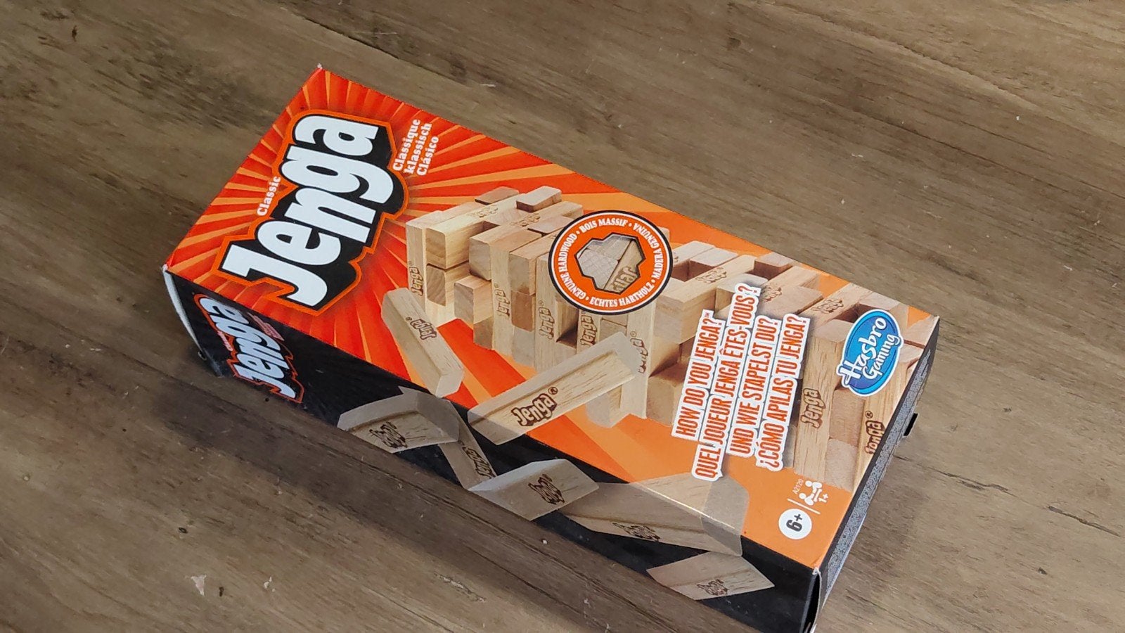 Jenga Classic - Het spannende stapelspel, Vijf spelers of meer, Ophalen of Verzenden, Gebruikt, Hasbro Gaming
