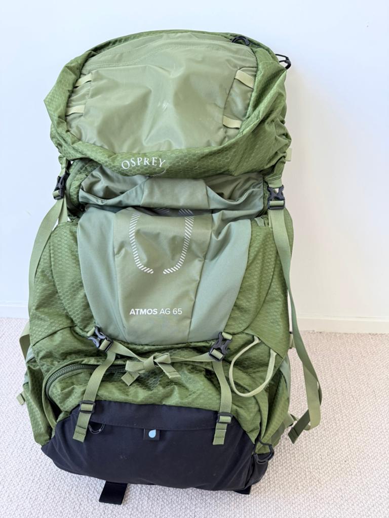 Osprey Atmos AG 65 (Maat M-L-XL 50-58cm) ALS NIEUW, Ophalen of Verzenden, Zo goed als nieuw, Rugzak