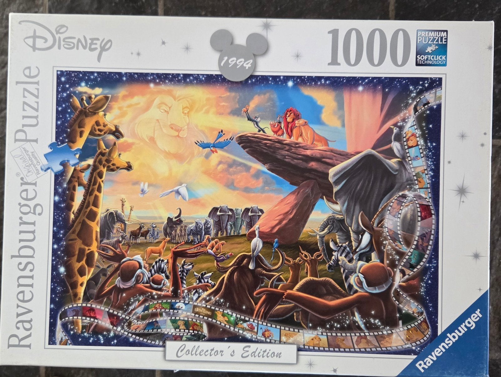 Ravensburger Disney Leeuwenkoning Puzzel 1000 stukjes, Ophalen of Verzenden, 500 t/m 1500 stukjes, Gebruikt, Legpuzzel