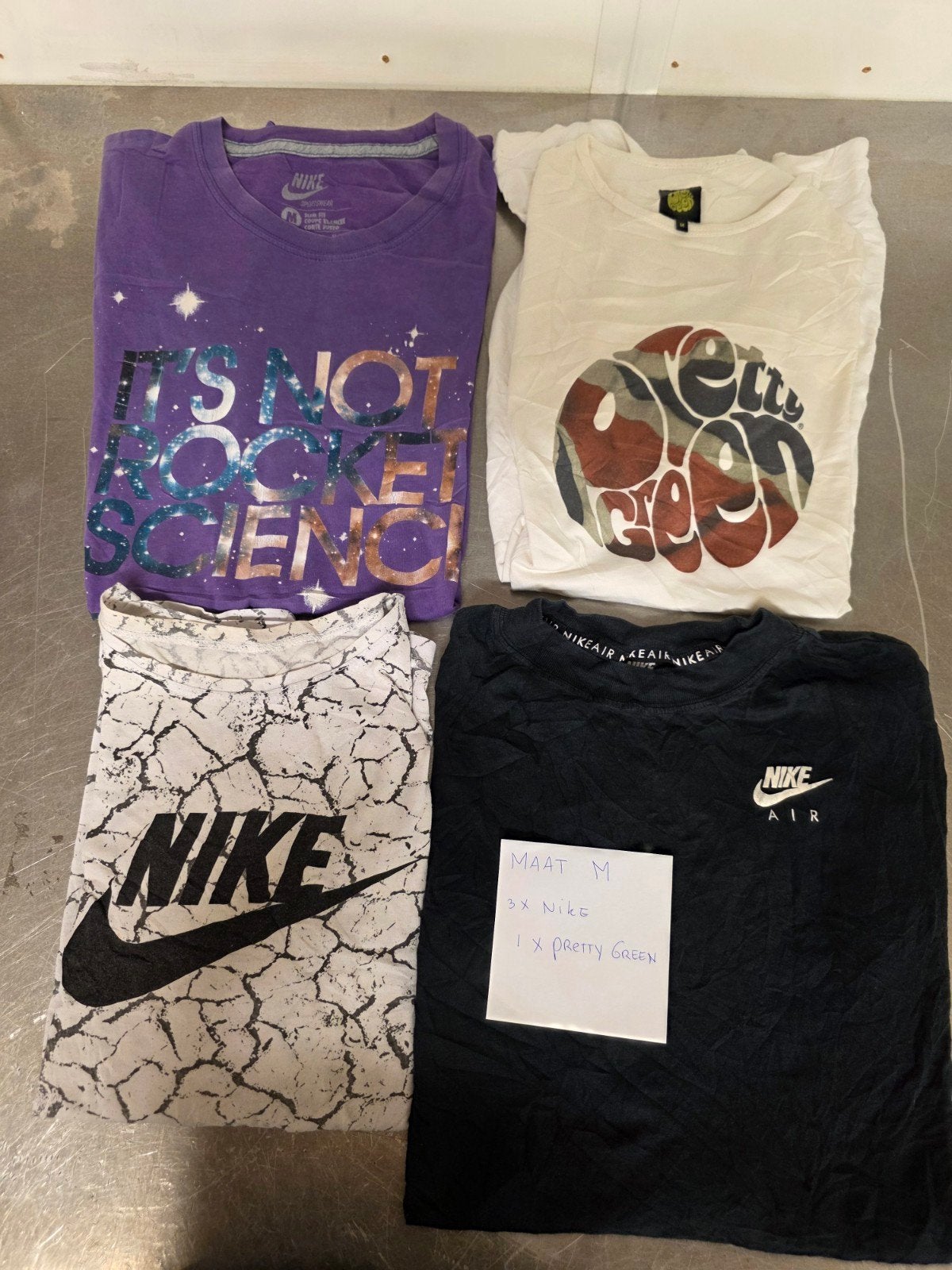 3+1gratis Vintage NIKE  shirts maat M, Kleding | Heren, T-shirts, Nike, Ophalen of Verzenden, Zo goed als nieuw, Meerkleurig