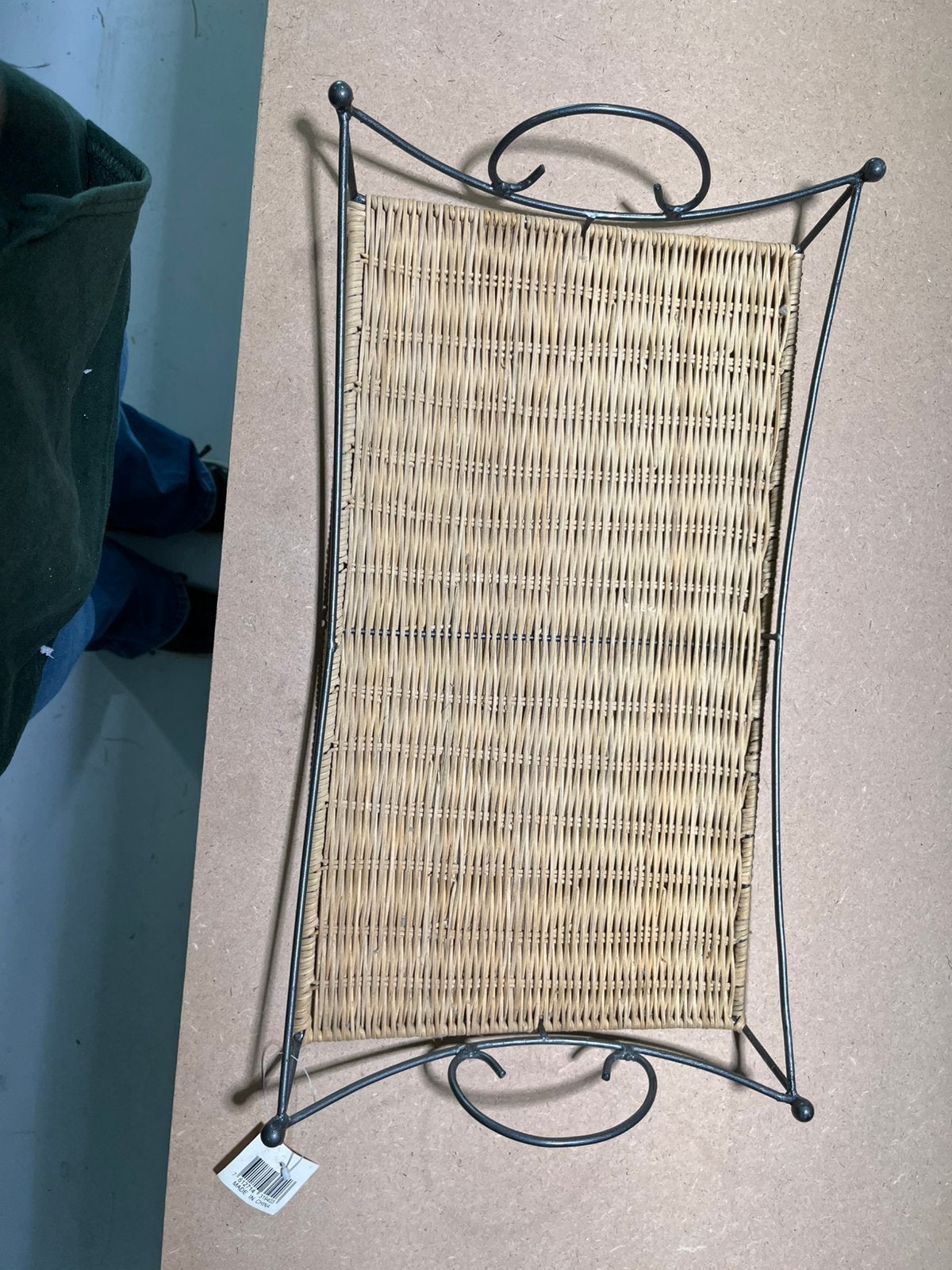 Rieten dienblad, Overige materialen, Gevlochten, Nieuw, Ophalen of Verzenden