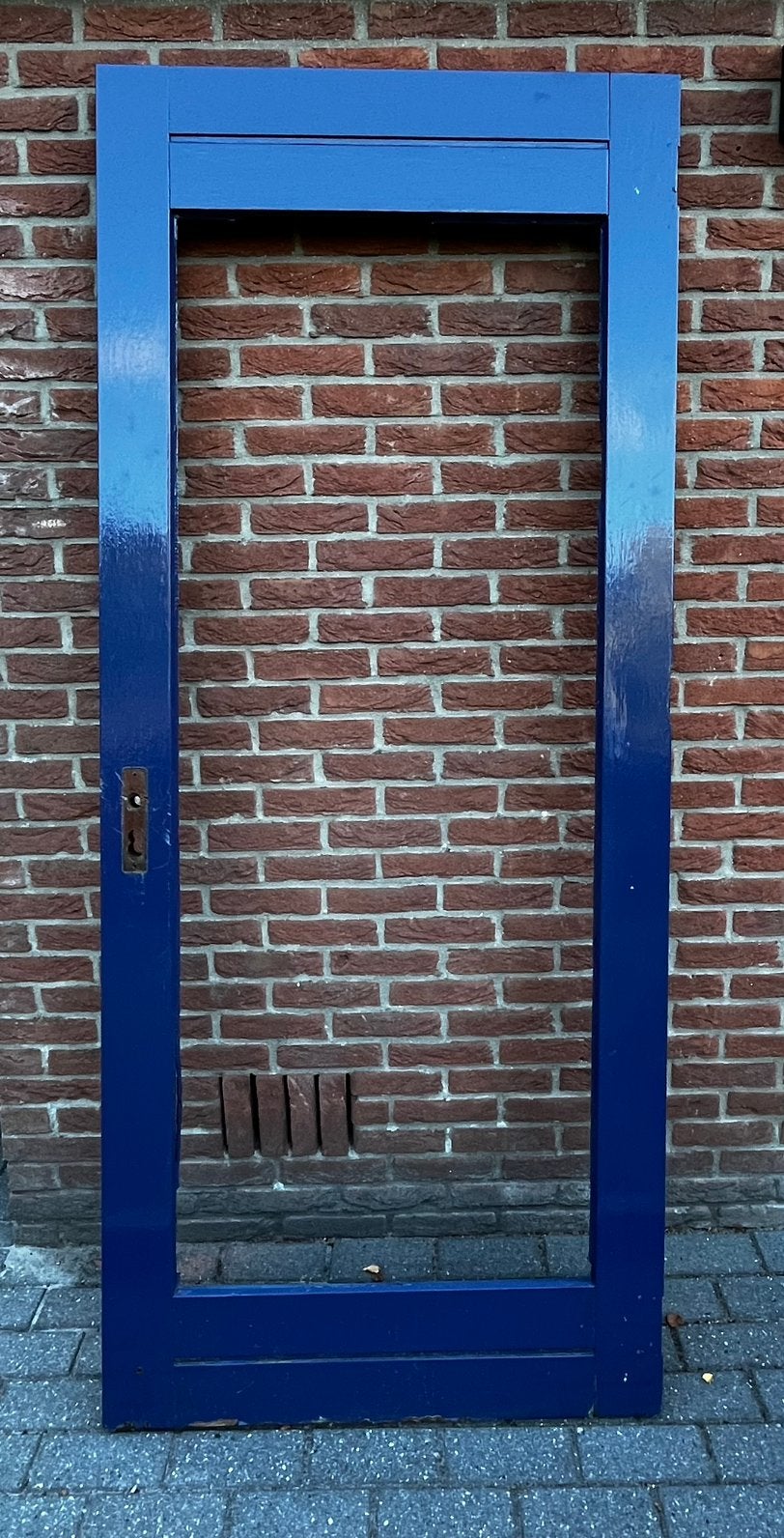 Hardhouten buitendeur 212,5x89,5x4, Ophalen, Gebruikt, 80 tot 100 cm, Buitendeur