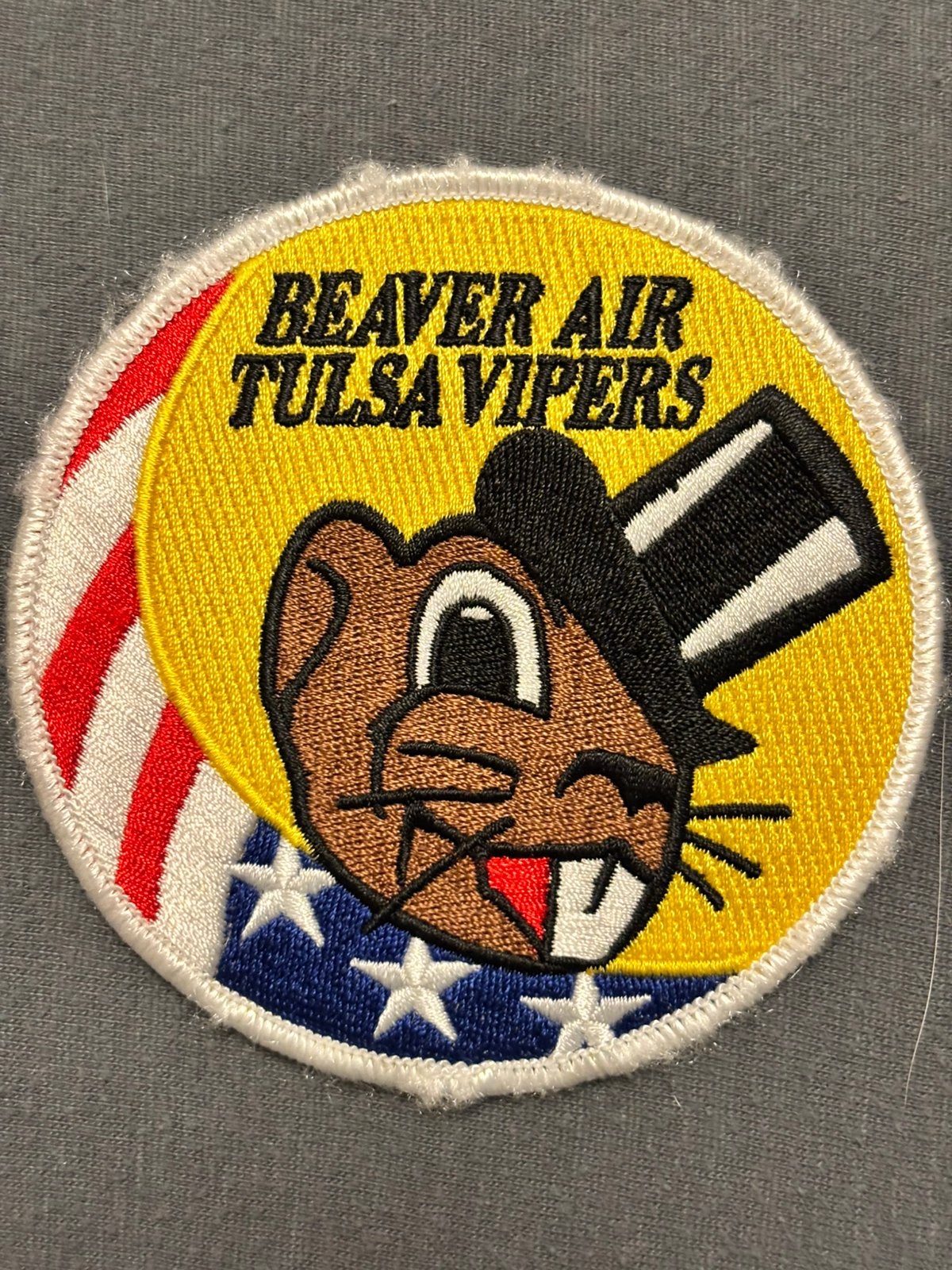 Swirl F-16 beavers air tulsa vipers, Verzamelen, Verzenden, Luchtmacht, Amerika, Embleem of Badge