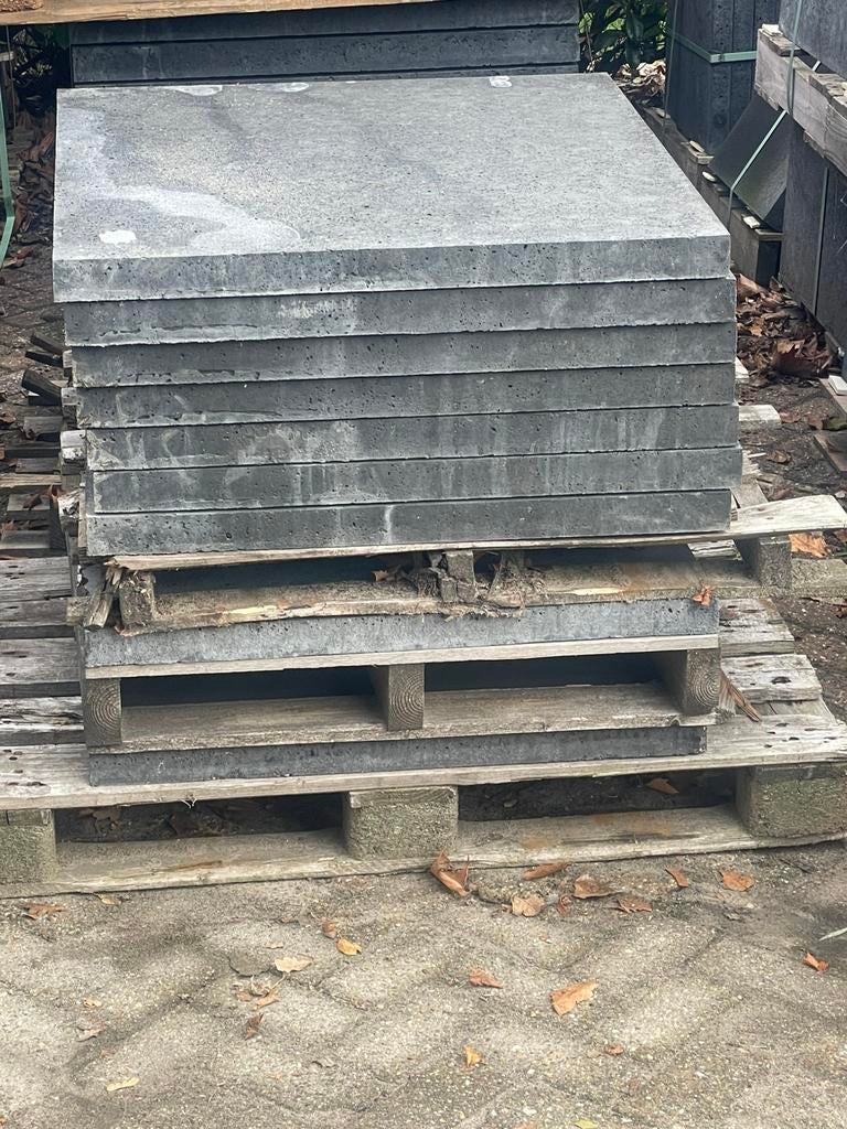 7 st oud Hollandse tegels 80x80x5 cm antraciet  RESTPARTIJ, Ophalen, Nieuw, Beton, Terrastegels