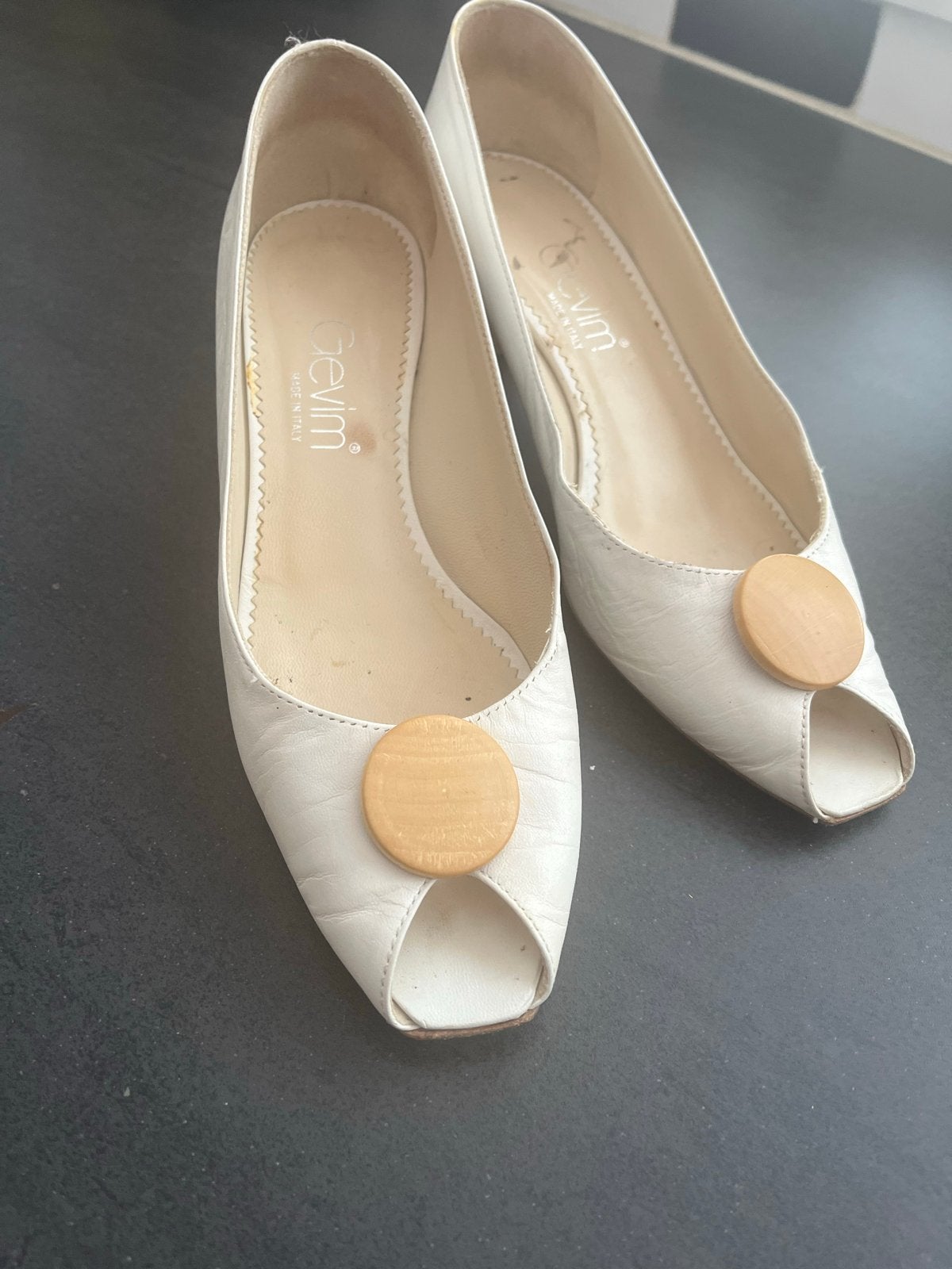 Witte Peep-Toe Pumps Maat 39, Ophalen of Verzenden, Gedragen, Wit, Pumps