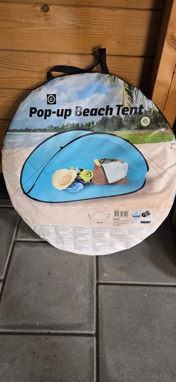 Pop-up strandtent met UV 30+ bescherming, Caravans en Kamperen, Ophalen of Verzenden, Nieuw, Tot en met 2