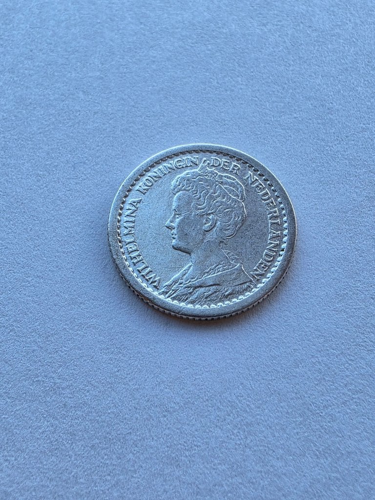 10 CENT 1915, Postzegels en Munten, Zilver, Ophalen of Verzenden, 10 cent, Koningin Wilhelmina