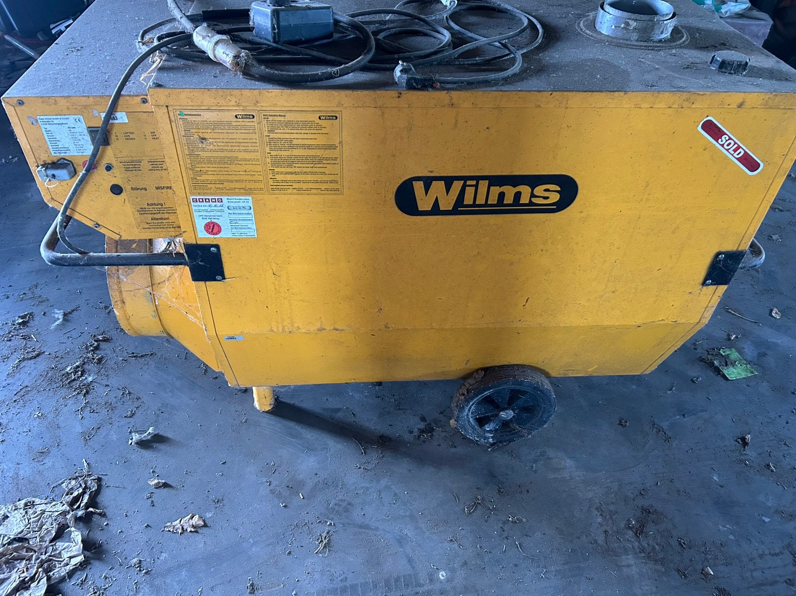 Wilms industriele diesel kachel, Ophalen, 30 tot 80 cm, Kachel, Zo goed als nieuw