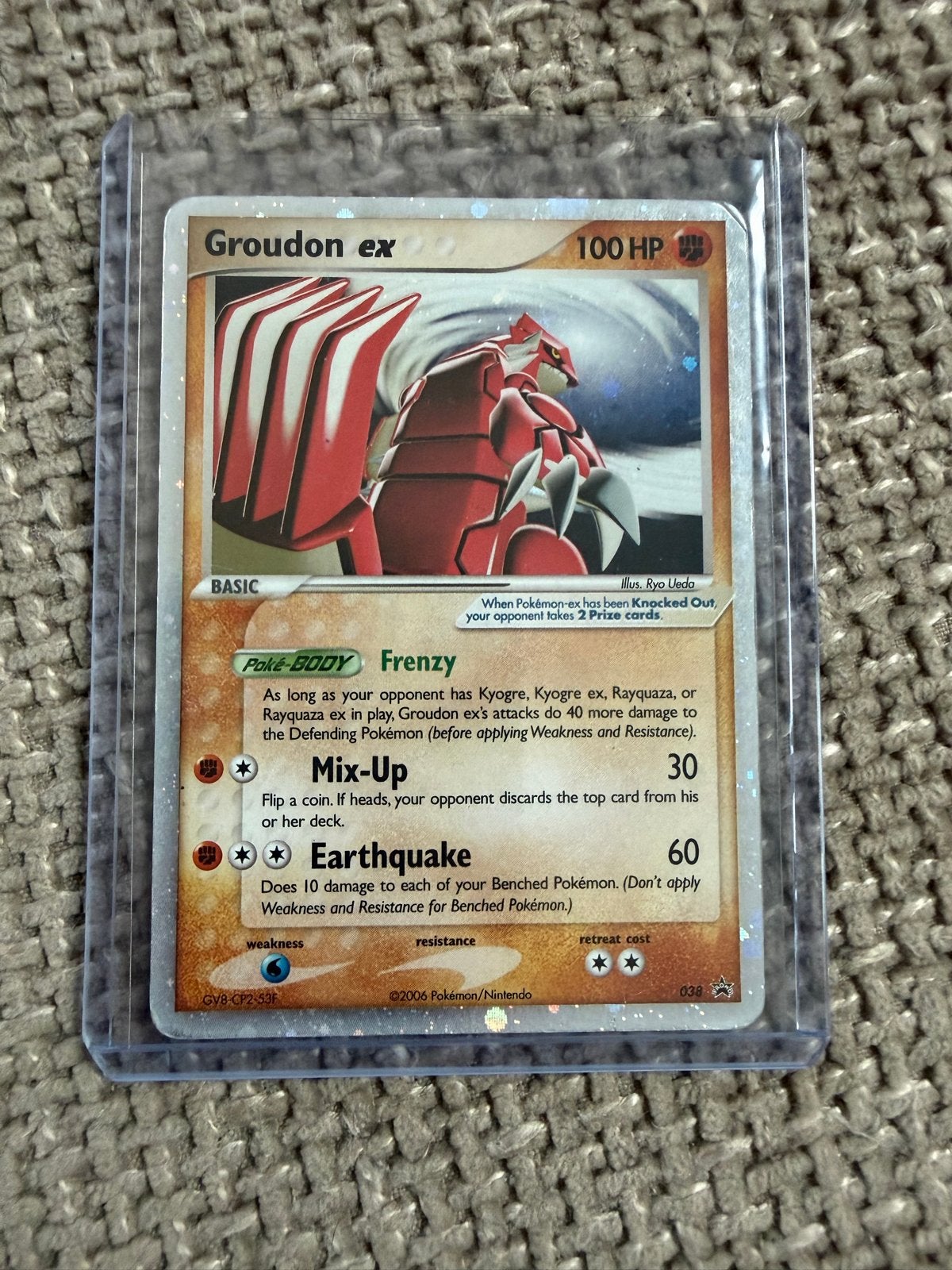 Groudon ex (2006), Ophalen of Verzenden, Zo goed als nieuw, Losse kaart, Foil