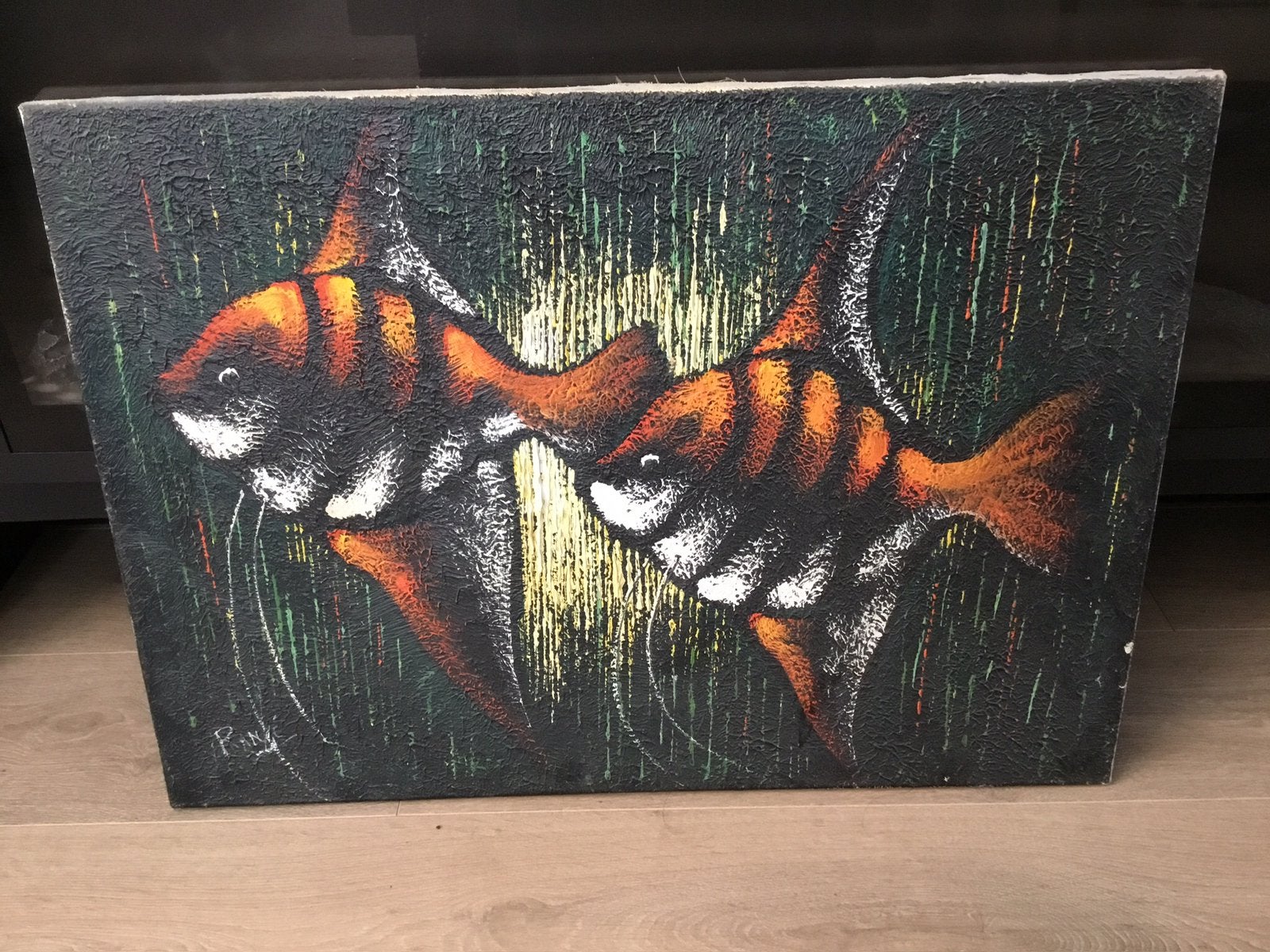 Olieverf schilderij van Range, Ophalen
