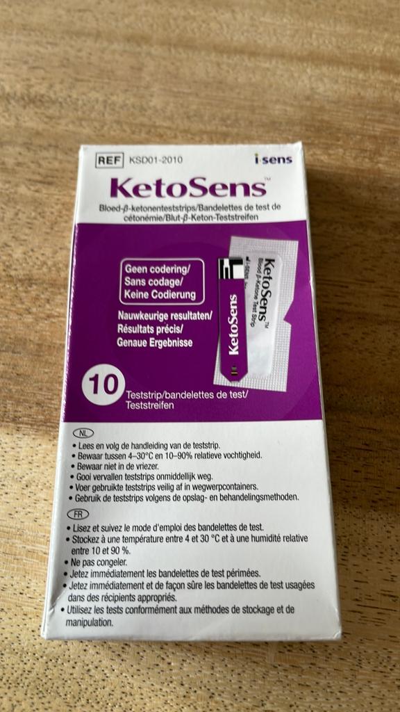 1 doosje KetoSens met 10 teststripjes, Ophalen of Verzenden, Nieuw