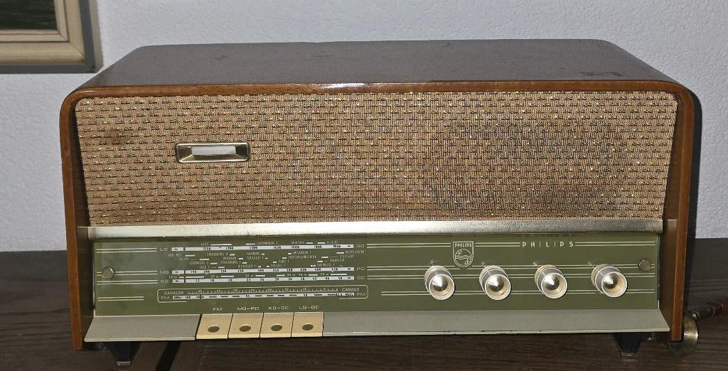 Vintage Philips radio b3x02va, Ophalen, Refurbished, Radio