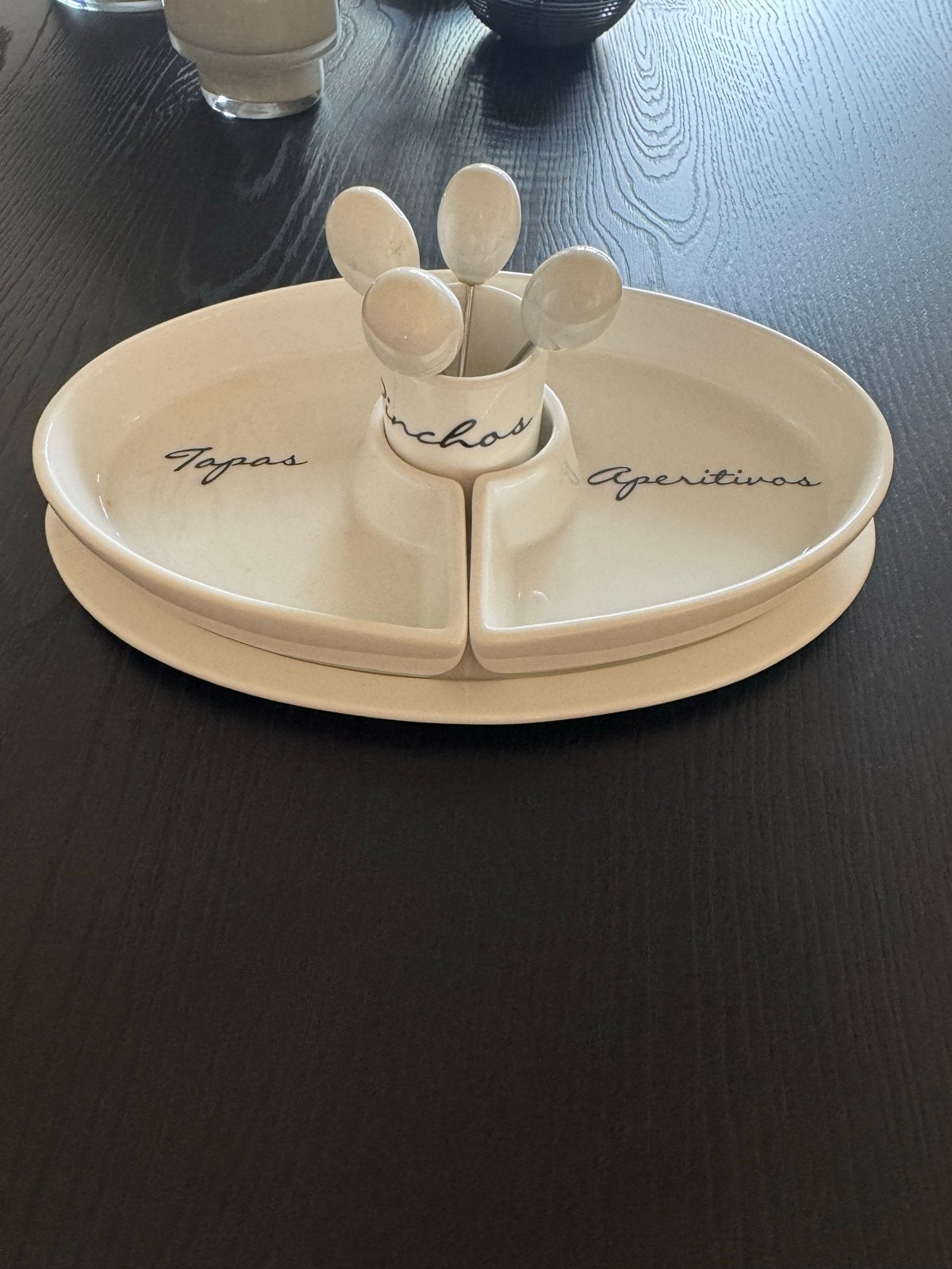 Tapas/aperitief schaal met prikkers, Overige merken, Keramiek, Nieuw, Ophalen of Verzenden