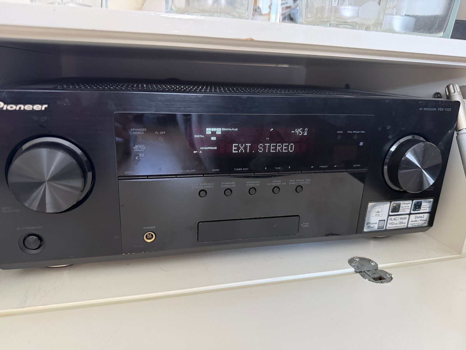 Pioneer VSX 1122 met B&W speakers blue ray en cd speler, Ophalen, Zo goed als nieuw, 120 watt of meer, Pioneer