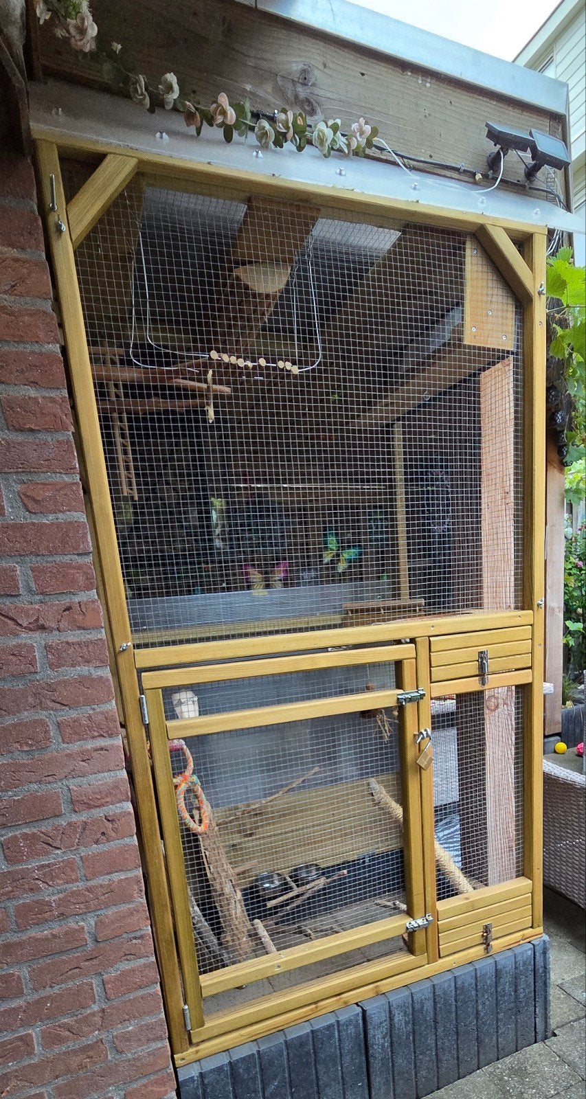 Vogelvolière buiten, Ophalen, Zo goed als nieuw, Metaal, Volière