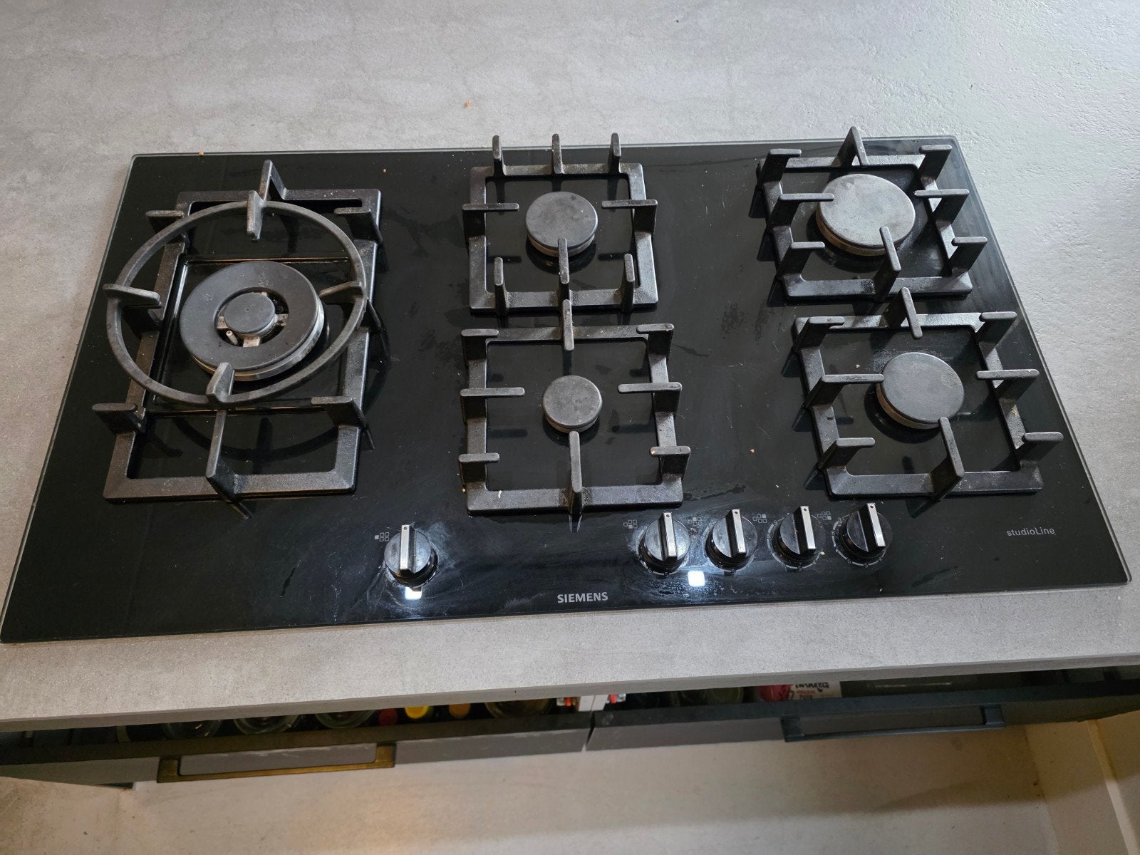 Siemens gaskookplaat 90cm - Gebruikt, 1 ontsteker defect, Ophalen, Gebruikt, 60 cm of meer, Inbouw