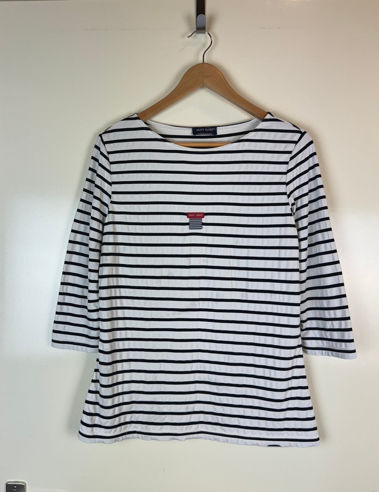 SAINT JAMES Vintage Striped Half Sleeve t-shirt Tee S-M, Kleding | Dames, Maat 38/40 (M), Overige kleuren, Ophalen of Verzenden