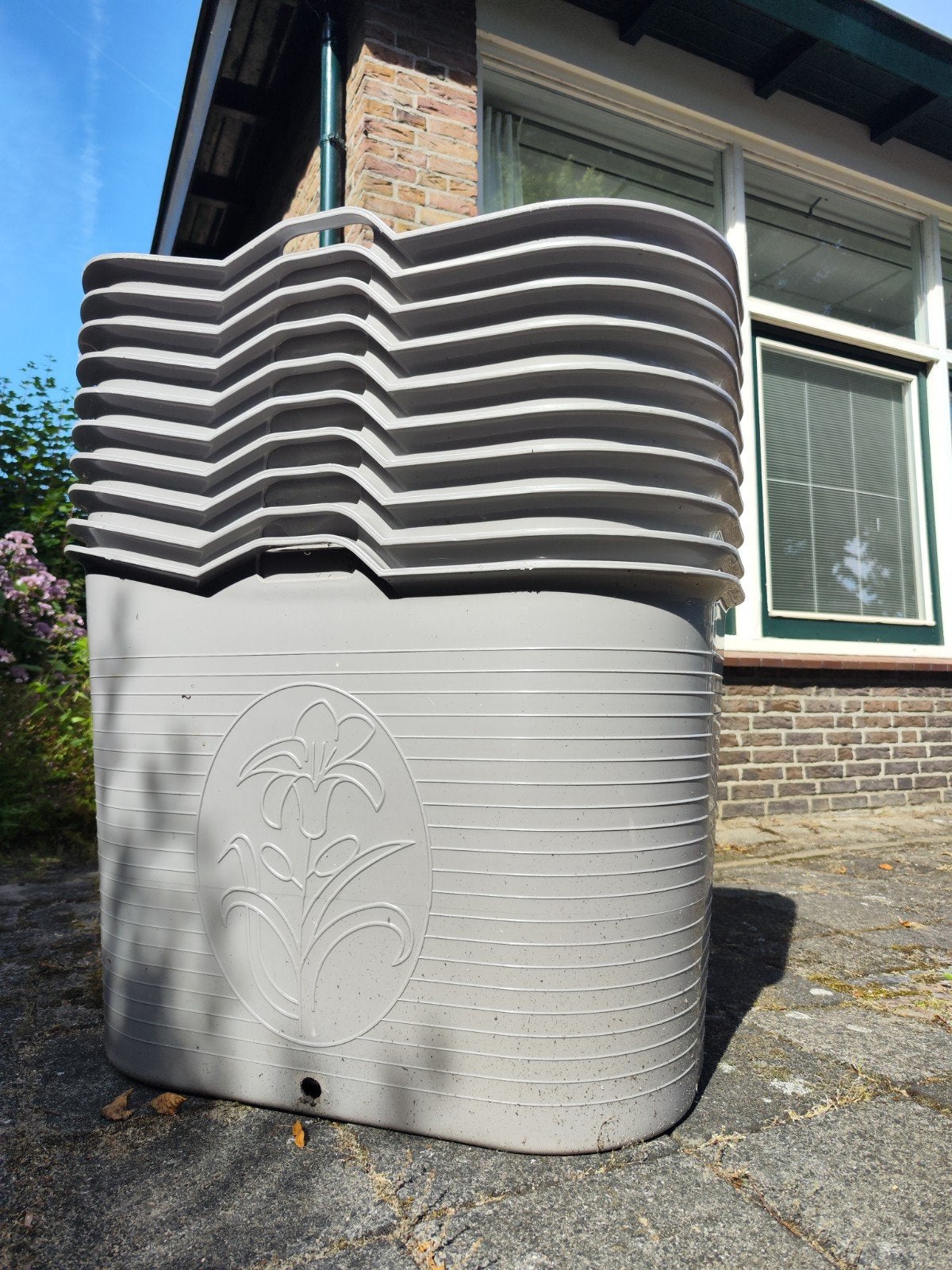 IJsbad (10 stuks) GRIJS - bath bucket -ligbad - badkuip, Ophalen, Kunststof, Gebruikt, Met kraantje